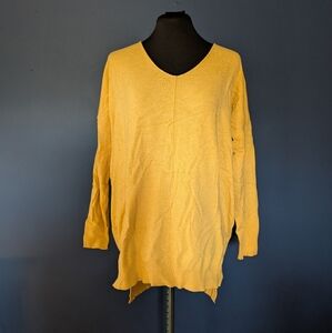 Dreamers Yellow V-Neck Sweater